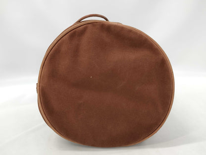 HERMES Polochon Mimir Canvas Brown Shoulder Bag