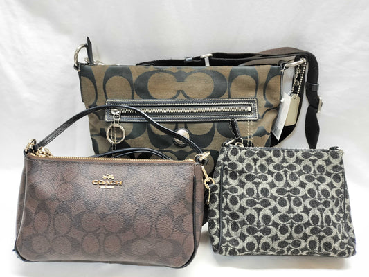 COACH Signature 3-Piece Shoulder Bag Set 