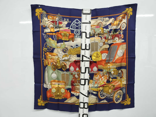 HERMES Carre Automobile 90 Scarf