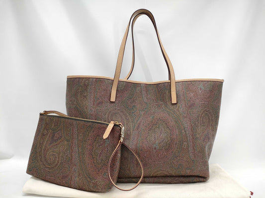 ETRO Paisley Handbag with Accessory Pouch Tote Bag