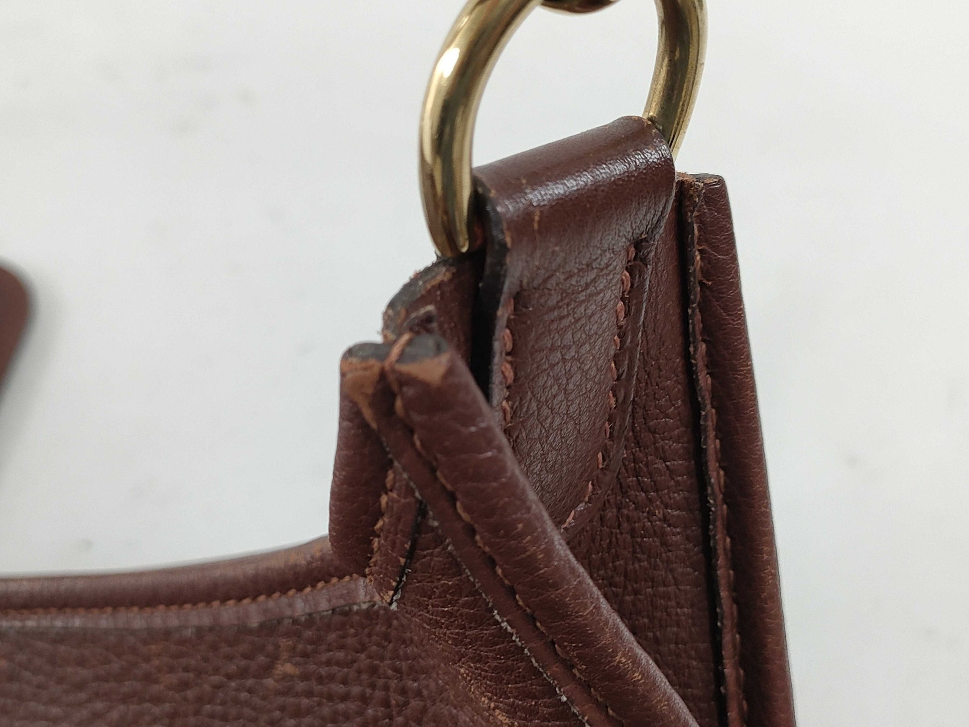 HERMES Evelyn Evelyn One GM Brown □B Shoulder Bag