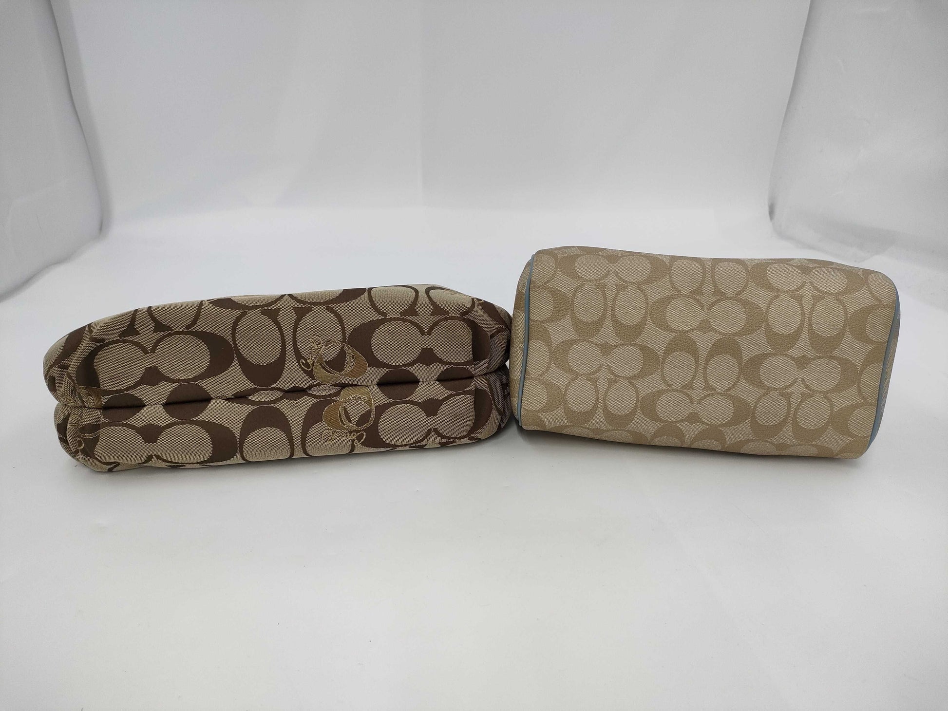 COACH Signature 18754 Canvas/F32203 Mini Boston 2-Way Handbag 