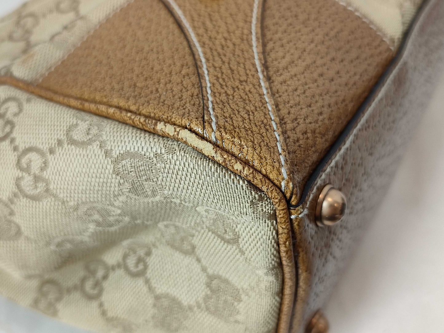GUCCI GG Canvas New Jackie Shoulder Tote Handbag