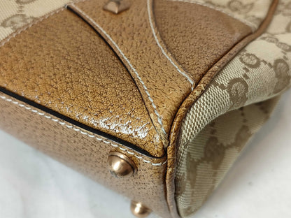 GUCCI GG Canvas New Jackie Shoulder Tote Handbag