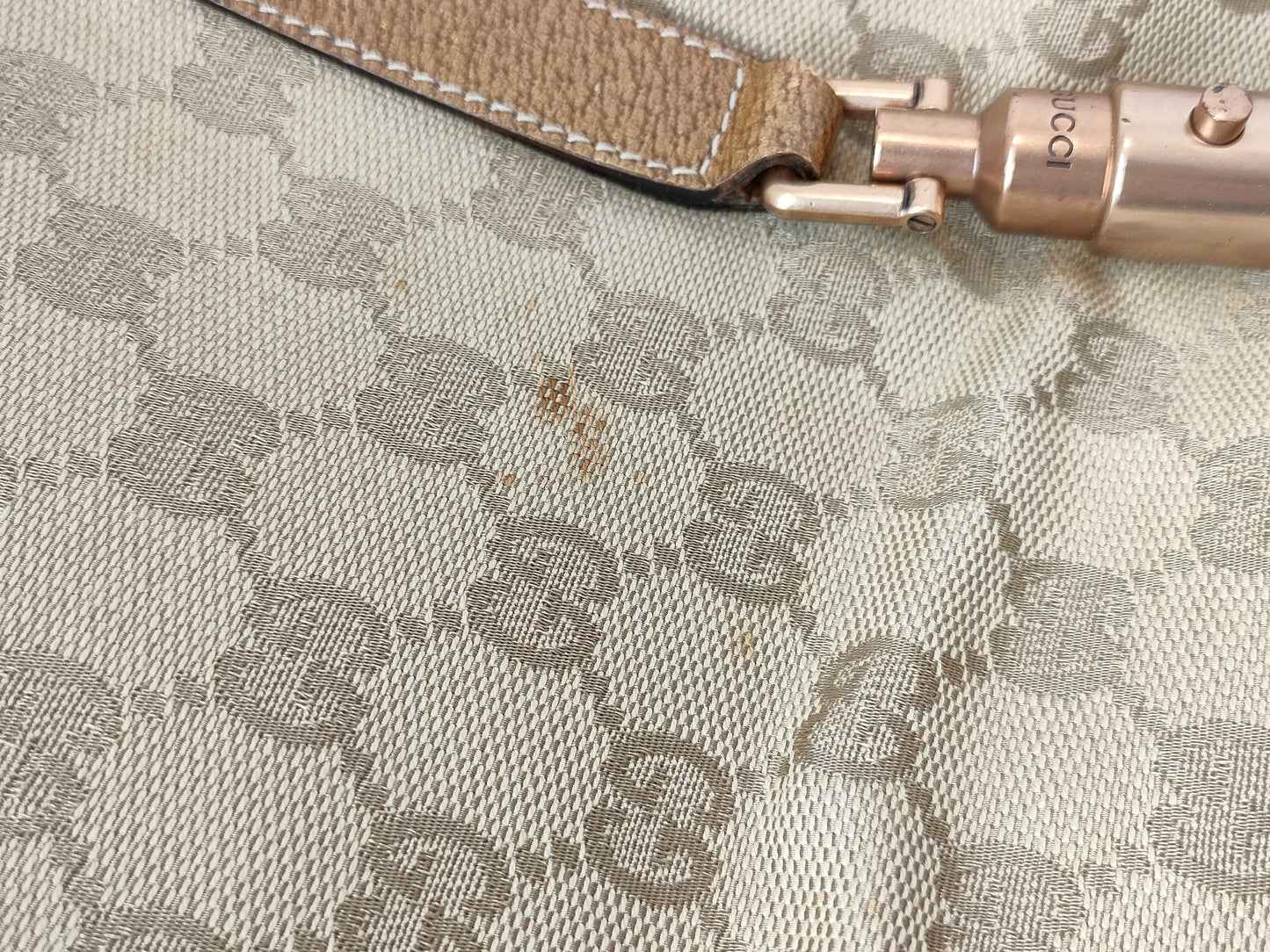 GUCCI GG Canvas New Jackie Shoulder Tote Handbag