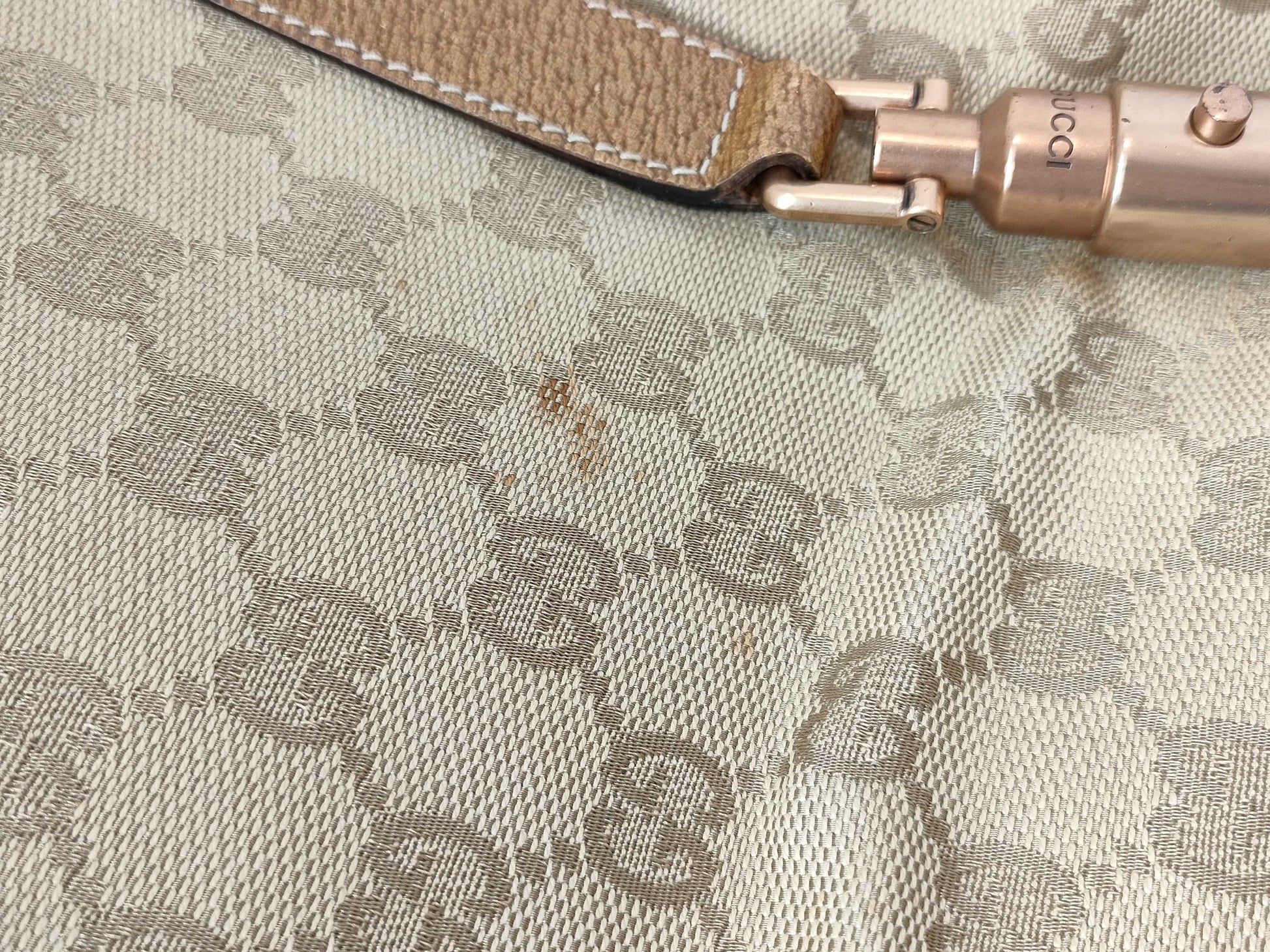 GUCCI GG Canvas New Jackie Shoulder Tote Handbag