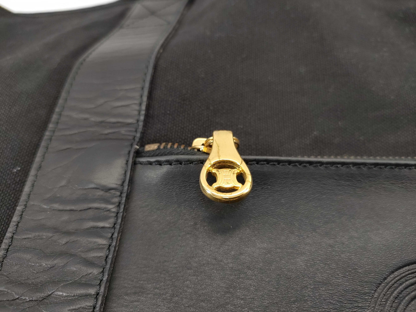 CELINE Canvas x Leather Tote Bag Tote Bag