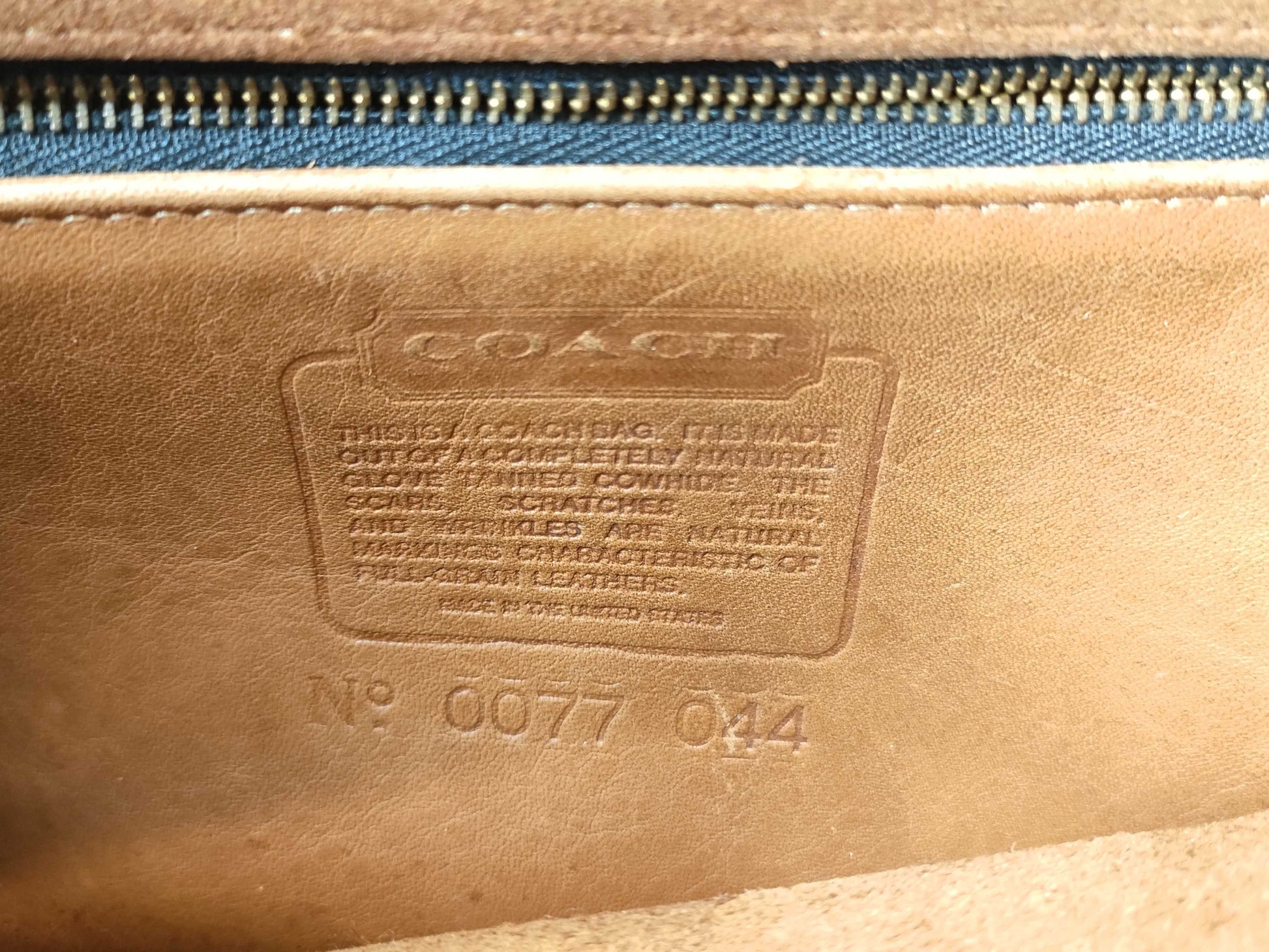 COACH Leather Shoulder Bag Flap Brown 044 Shoulder Bag