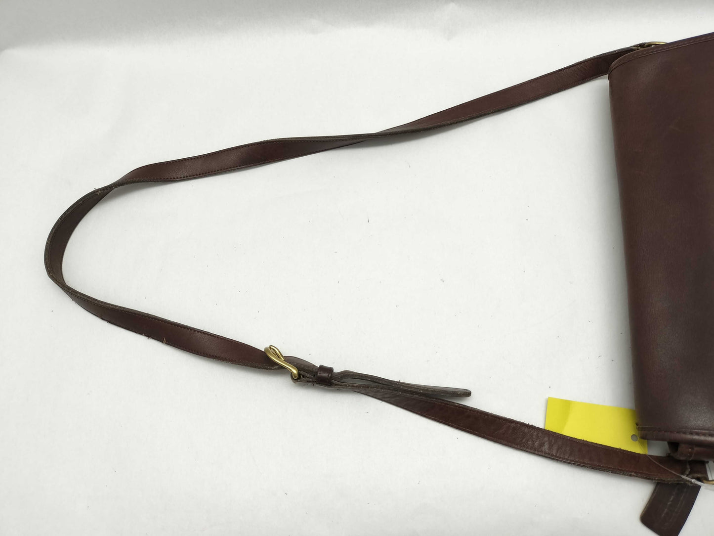 COACH Leather Shoulder Bag Flap Brown 208 Shoulder Bag