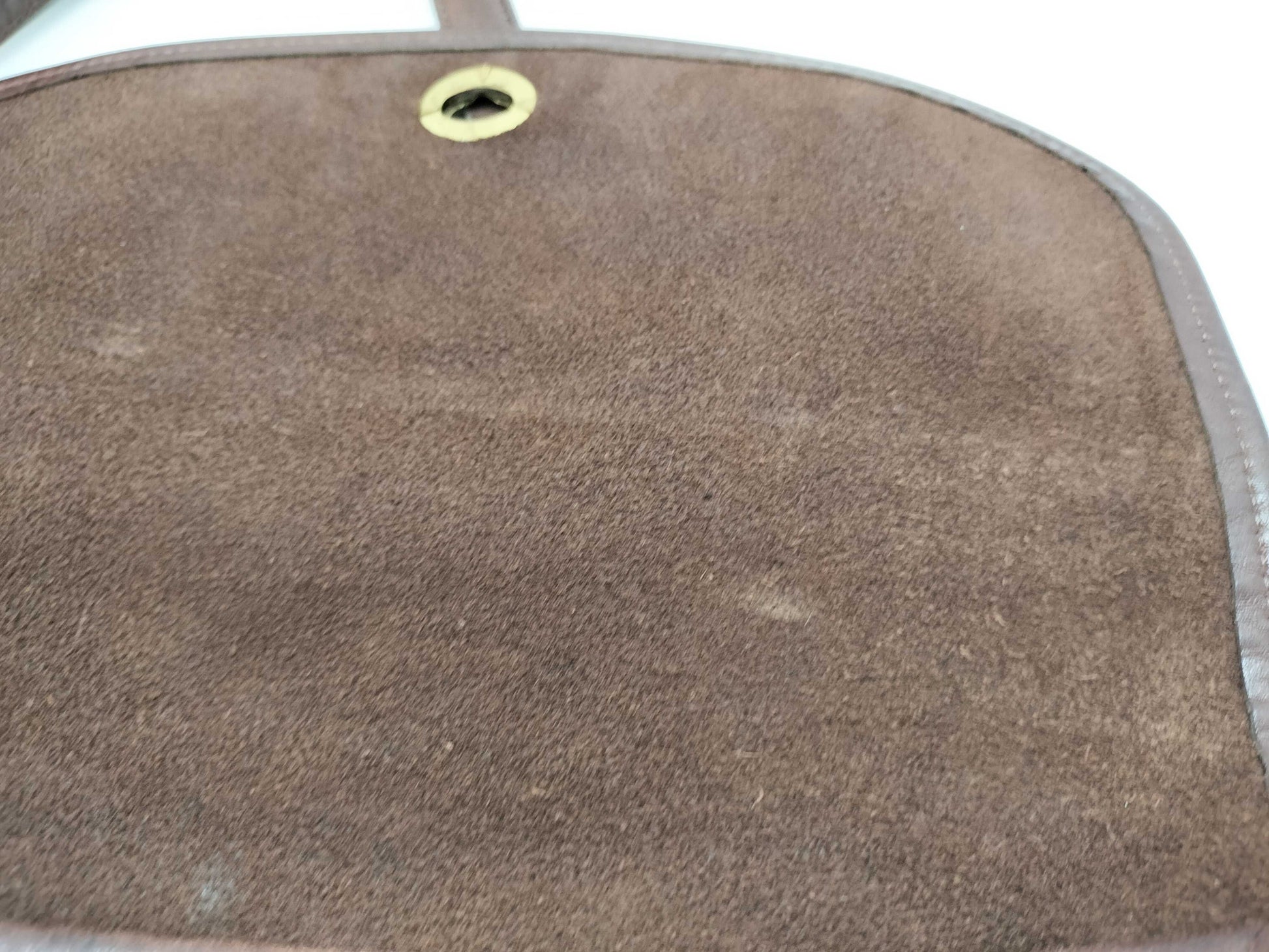 COACH Leather Shoulder Bag Flap Brown 208 Shoulder Bag