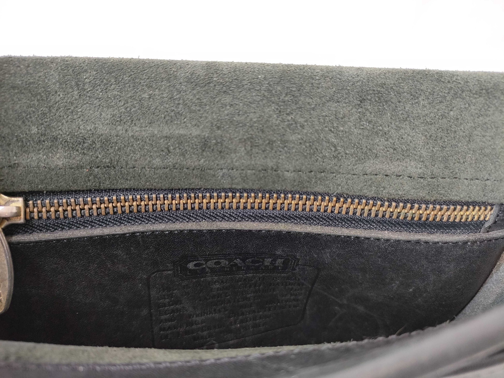 COACH Leather Shoulder Bag Flap Brown 202-11 Shoulder Bag