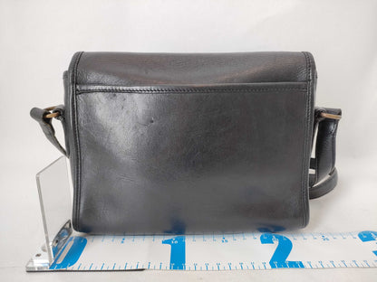 COACH Leather Shoulder Bag Flap Brown 202-11 Shoulder Bag