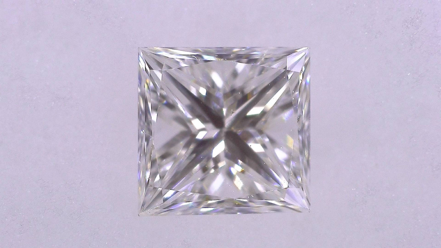 0.317ct F VS-1 ****/GD/GD NONE NATURAL 3.65-3.56X2.92mm SQ Diamond Loose