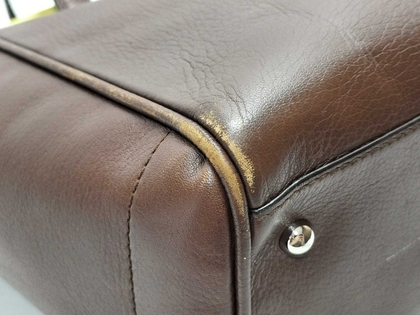 LOEWE Heritage Leather Tote Bag Brown
