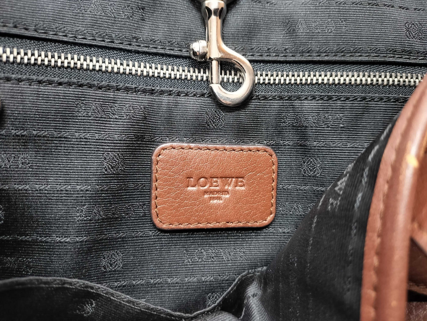 LOEWE Heritage Leather Tote Bag Brown