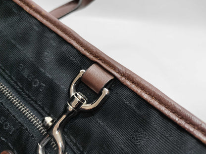 LOEWE Heritage Leather Tote Bag Brown