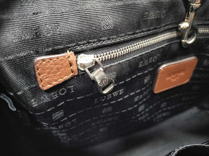 LOEWE Heritage Leather Tote Bag Brown