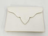 Yves Saint Laurent Logo Clutch/Second Bag Flap Vintage White Clutch Bag