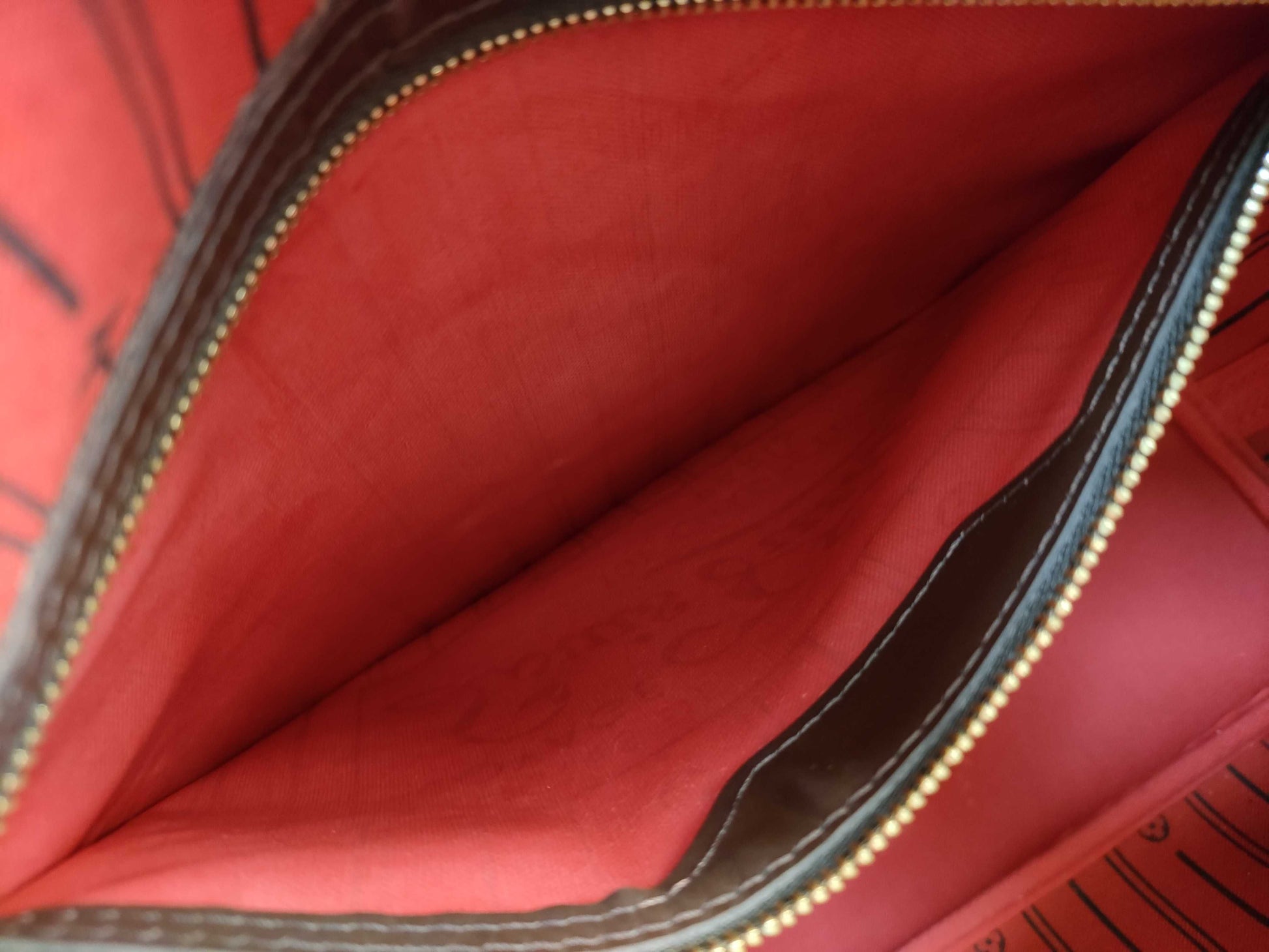 LOUIS VUITTON SP0098 Damier N51105 Neverfull MM Old Model Tote Bag
