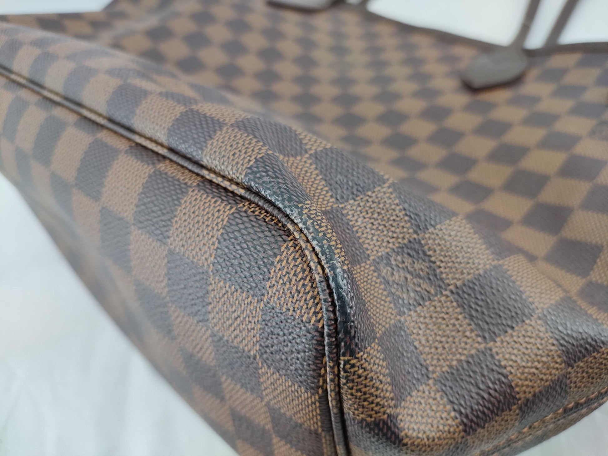 LOUIS VUITTON SP0098 Damier N51105 Neverfull MM Old Model Tote Bag