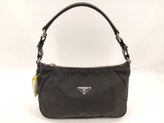 PRADA nylon one-shoulder black shoulder bag