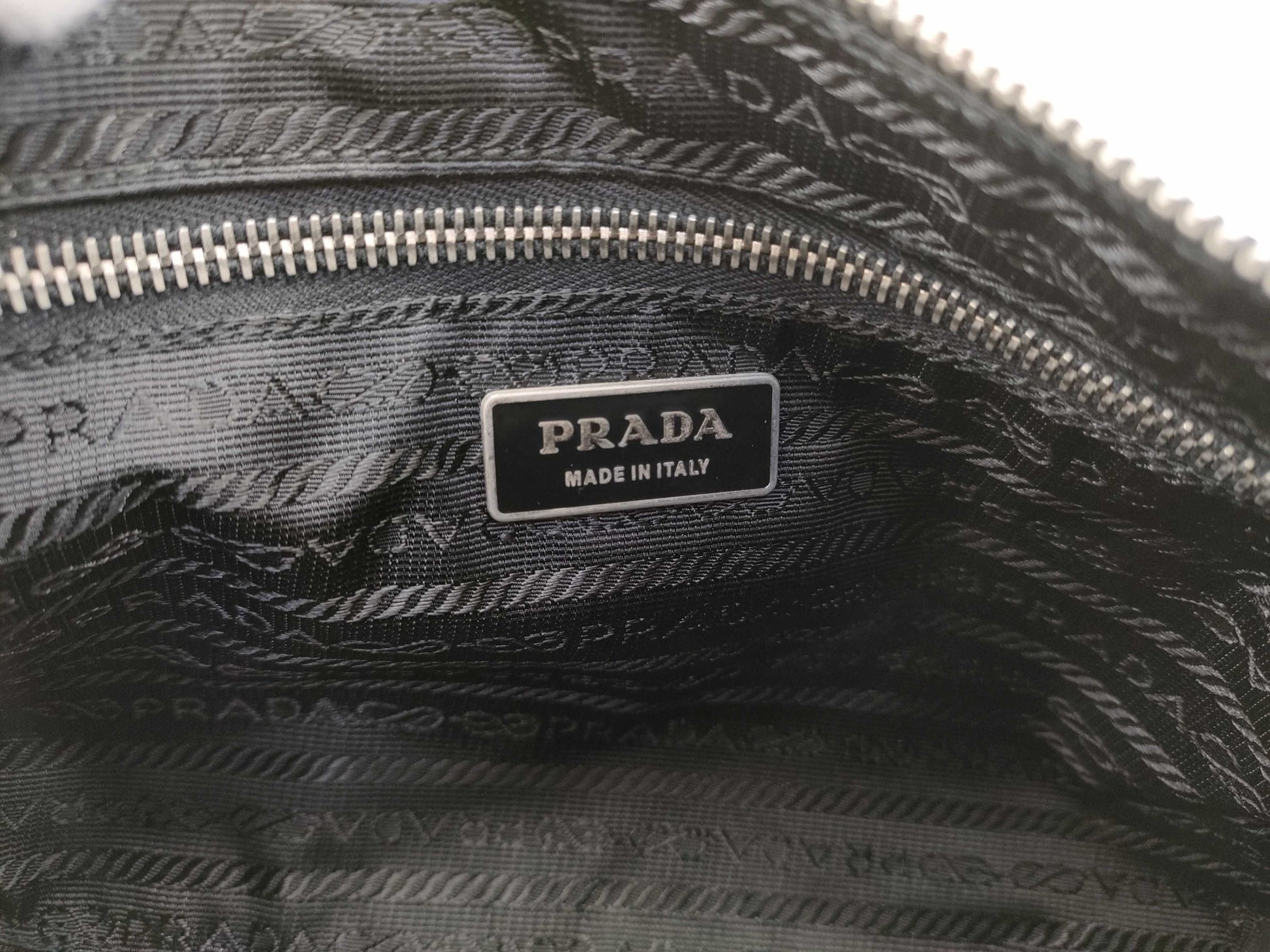 PRADA nylon one-shoulder black shoulder bag
