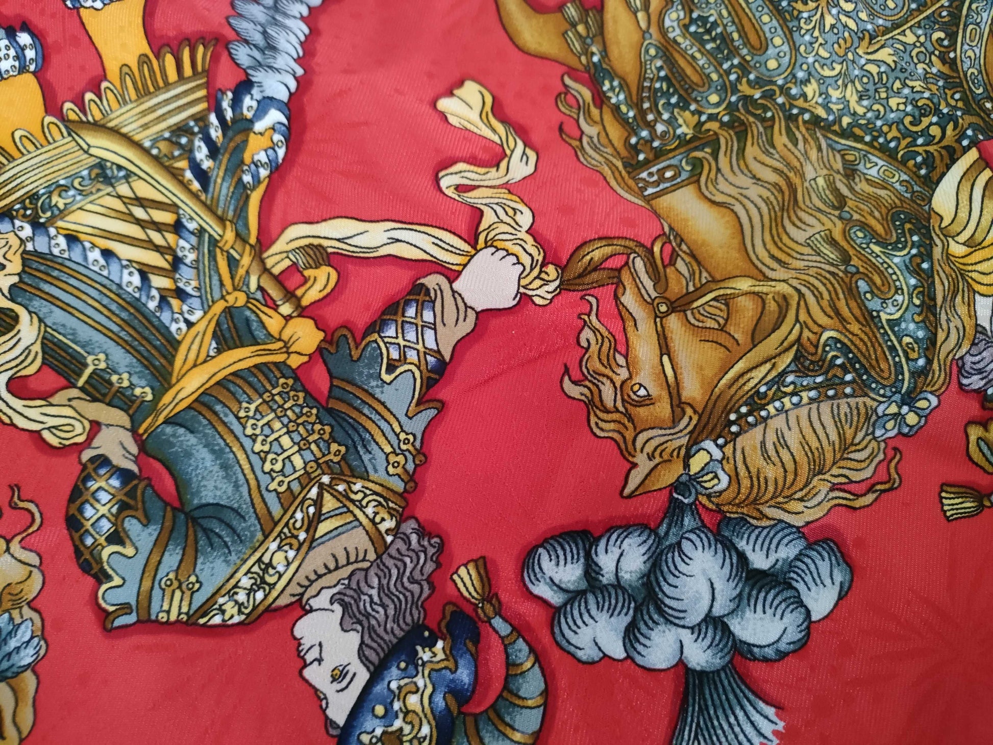 HERMES Carré 90 Sun King Celebration Other Accessories