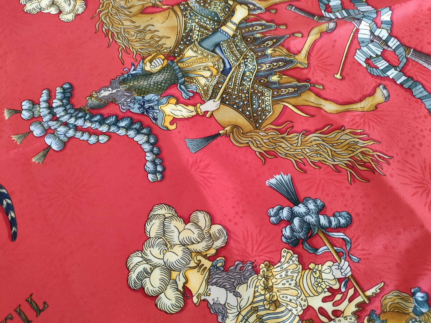 HERMES Carré 90 Sun King Celebration Other Accessories
