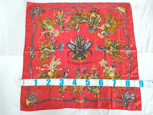 HERMES Carré 90 Sun King Celebration Other Accessories