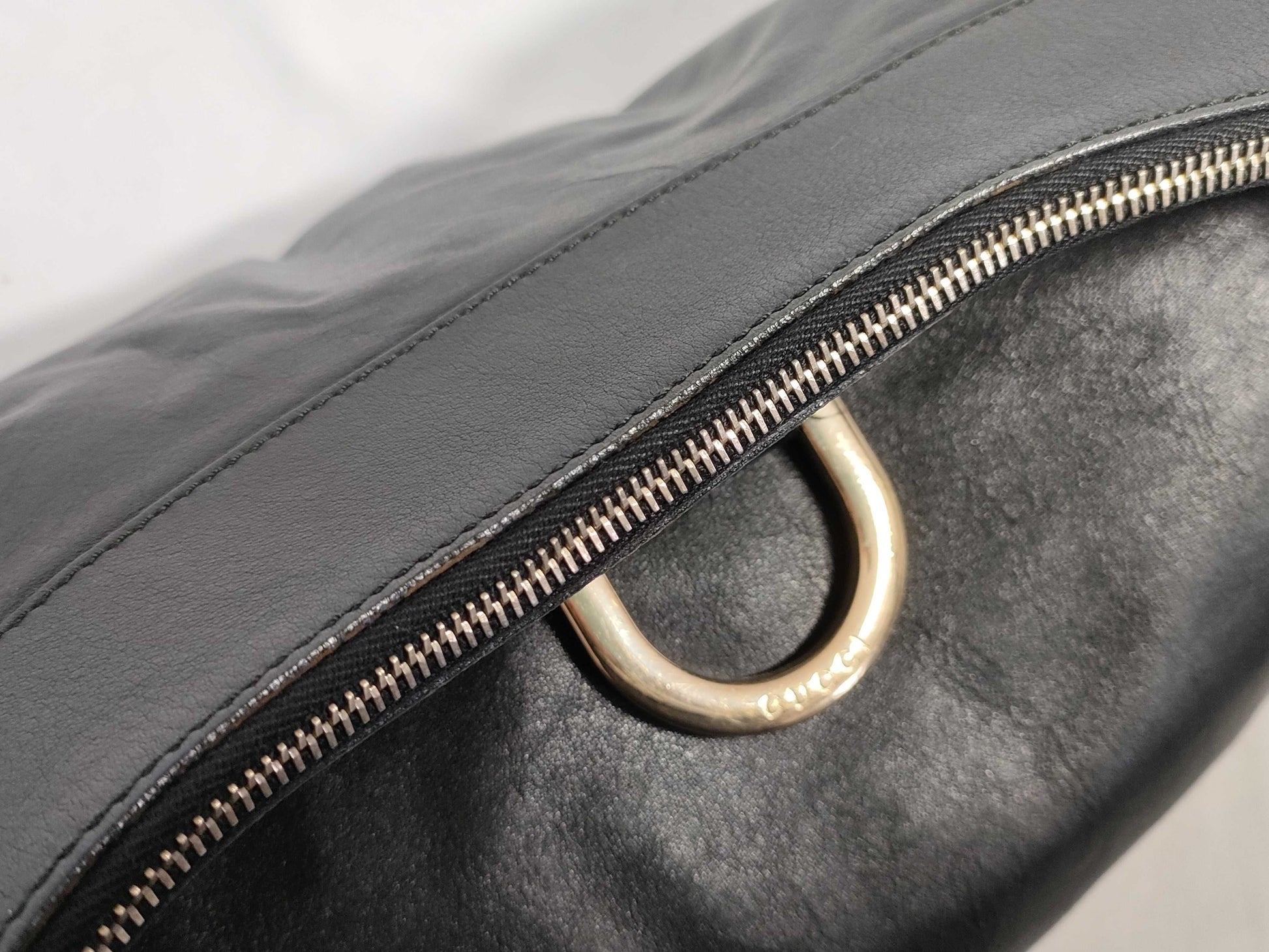 GUCCI Abby One-Shoulder Bag in Black Leather 189833 Shoulder Bag