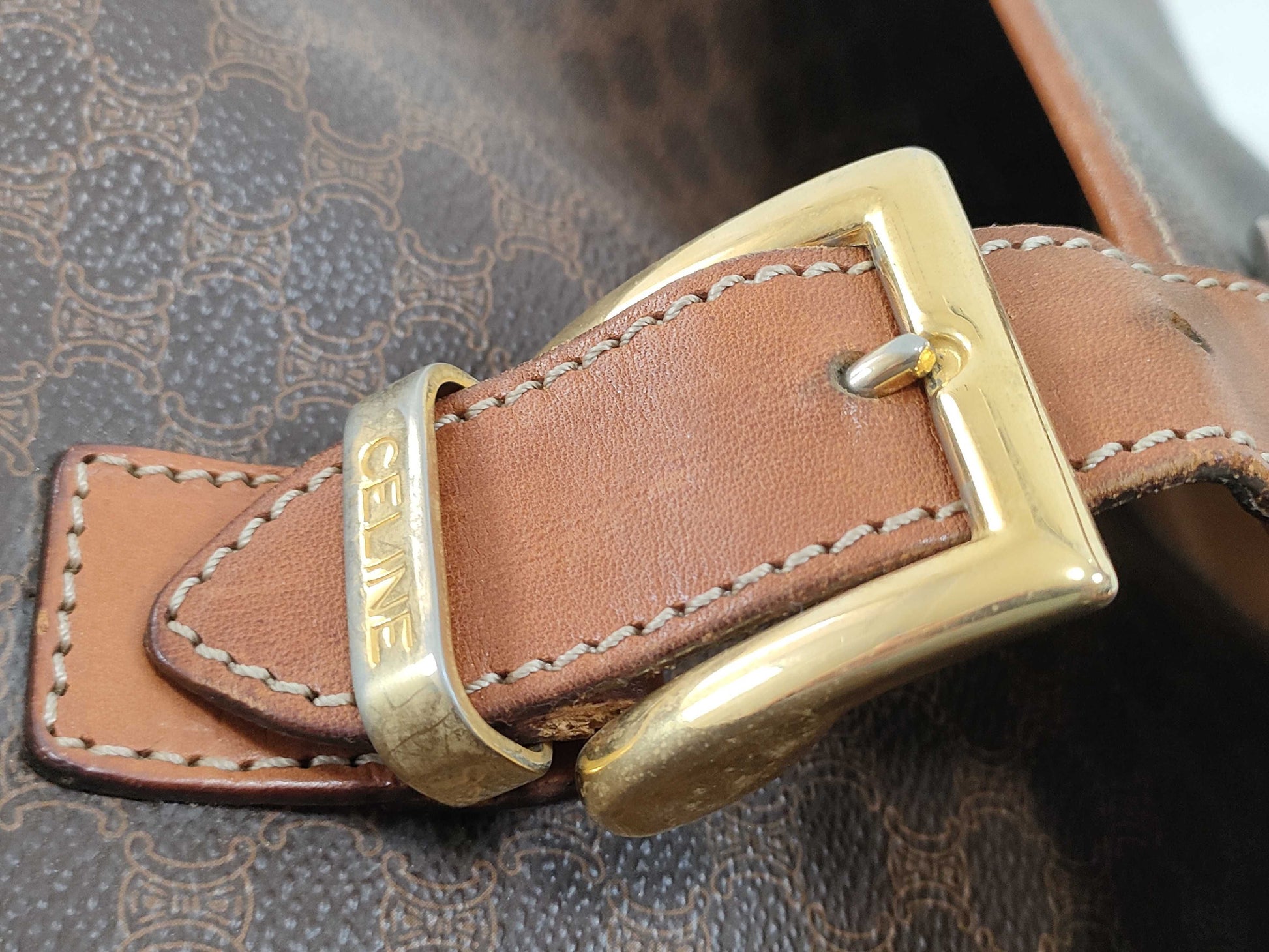 CELINE Flap Boston Bag Boston Bag
