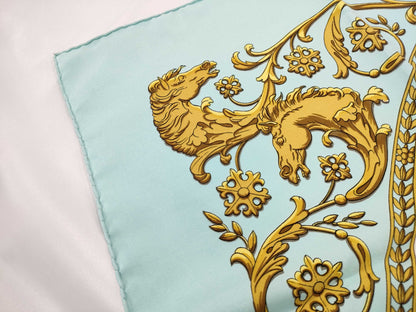 HERMES Carré LA PROMENADE DE LONGCHAMPS Scarf without tag