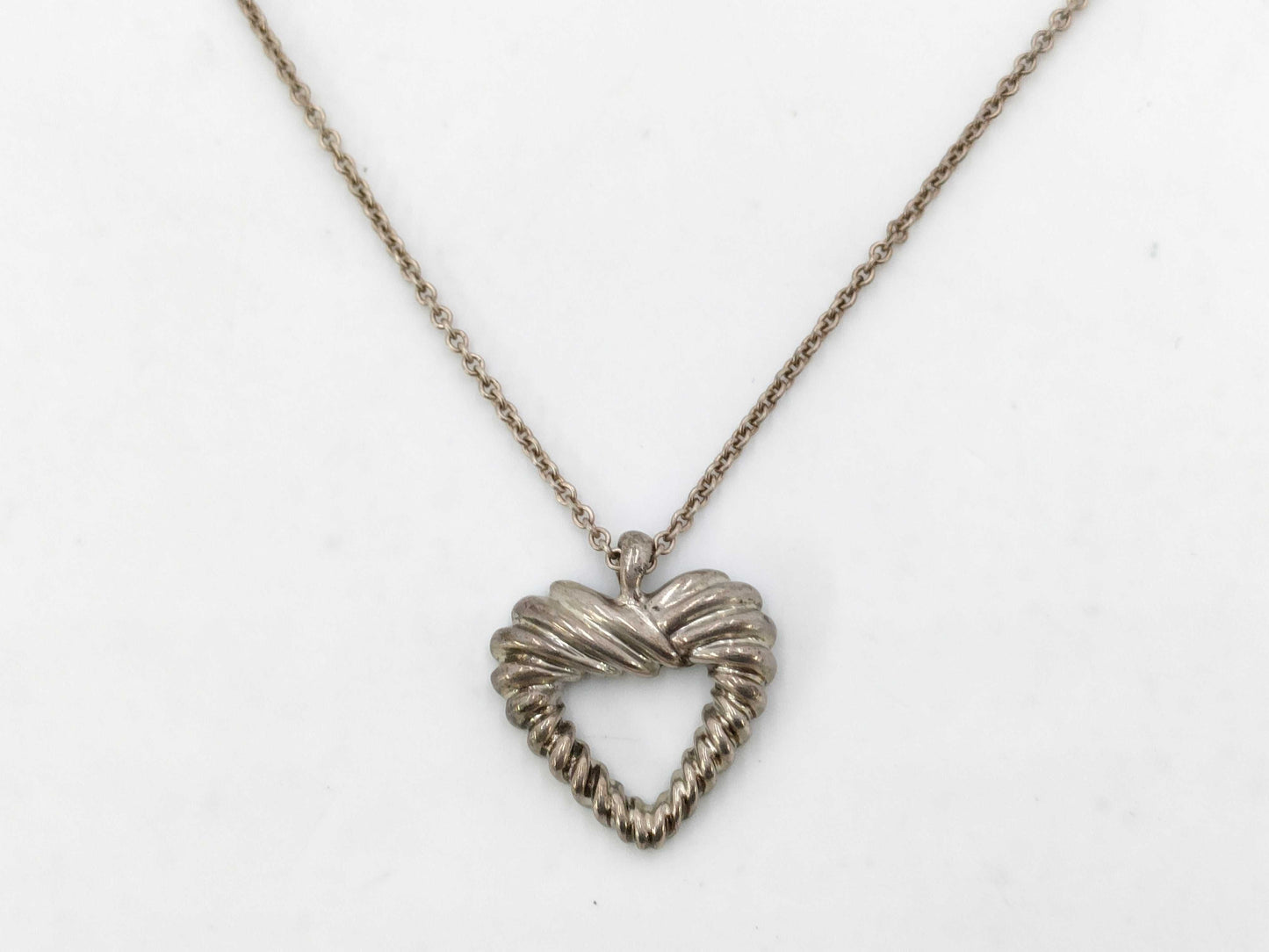 Tiffany & Co. Twisted Heart Necklace 925 Necklace