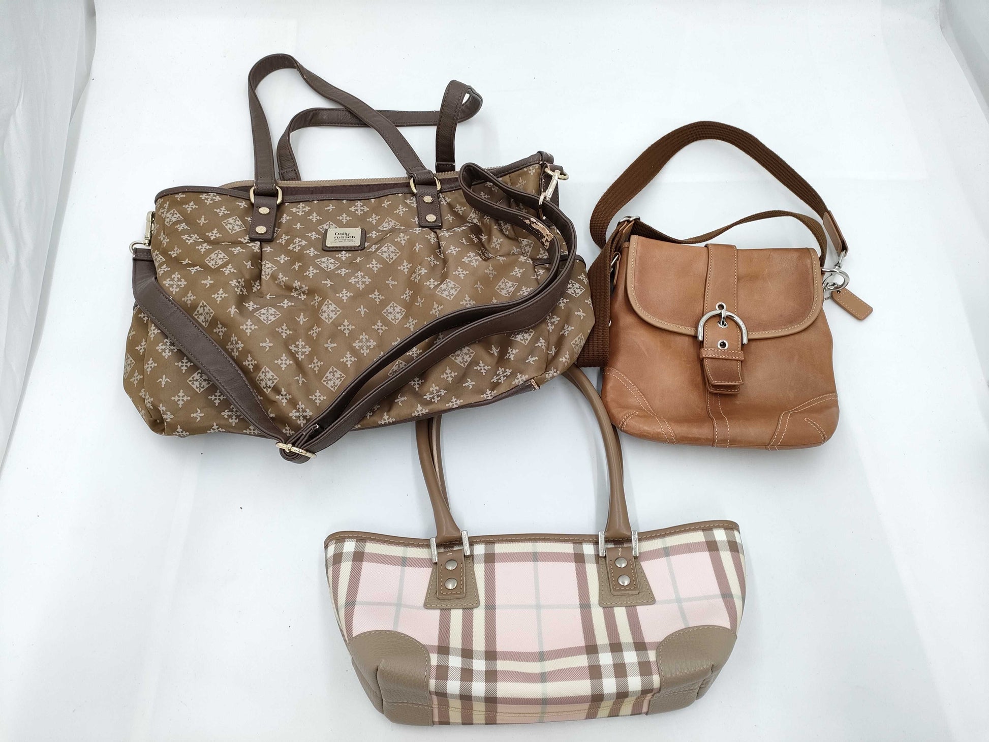 BURBERRY, COACH, and RUSSIET women's handbags 