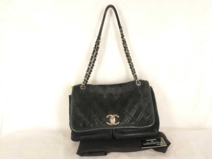 CHANEL 15 Series Turnlock Leather Chain Shoulder Bag
