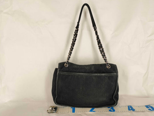 CHANEL 15 Series Turnlock Leather Chain Shoulder Bag