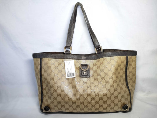 GUCCI GG Crystal Tote Bag Beige 293580 Tote Bag