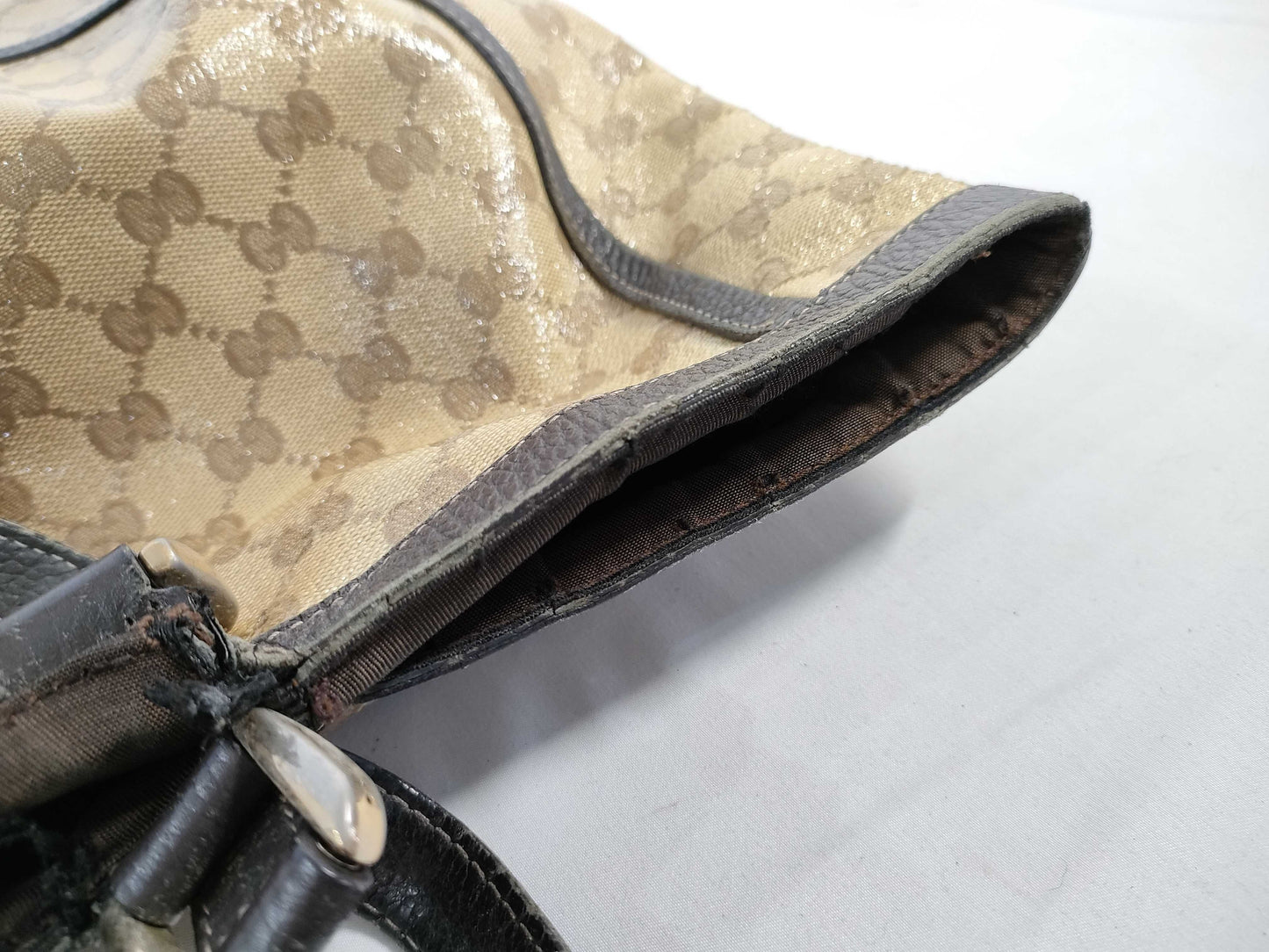 GUCCI GG Crystal Tote Bag Beige 293580 Tote Bag