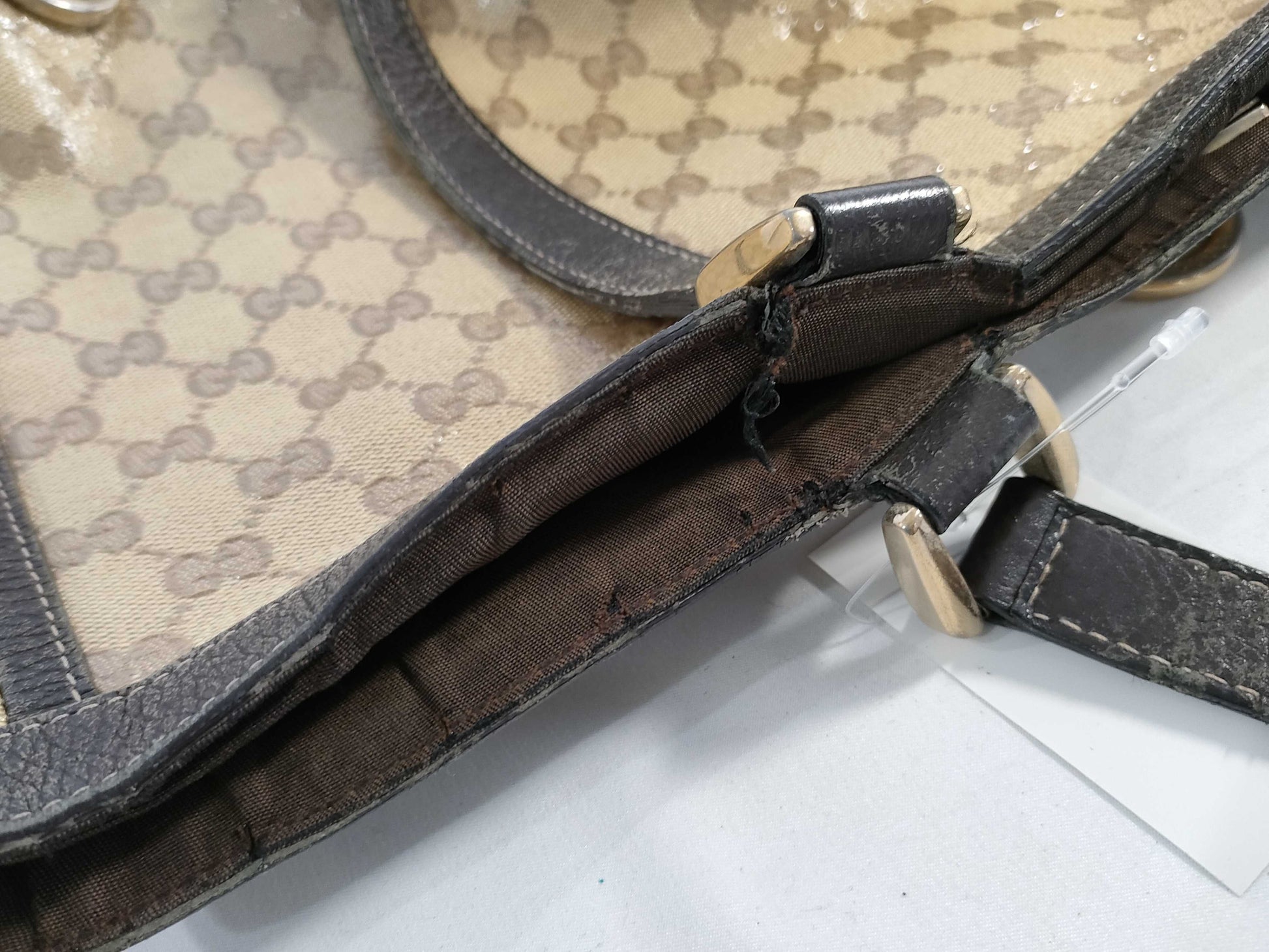 GUCCI GG Crystal Tote Bag Beige 293580 Tote Bag