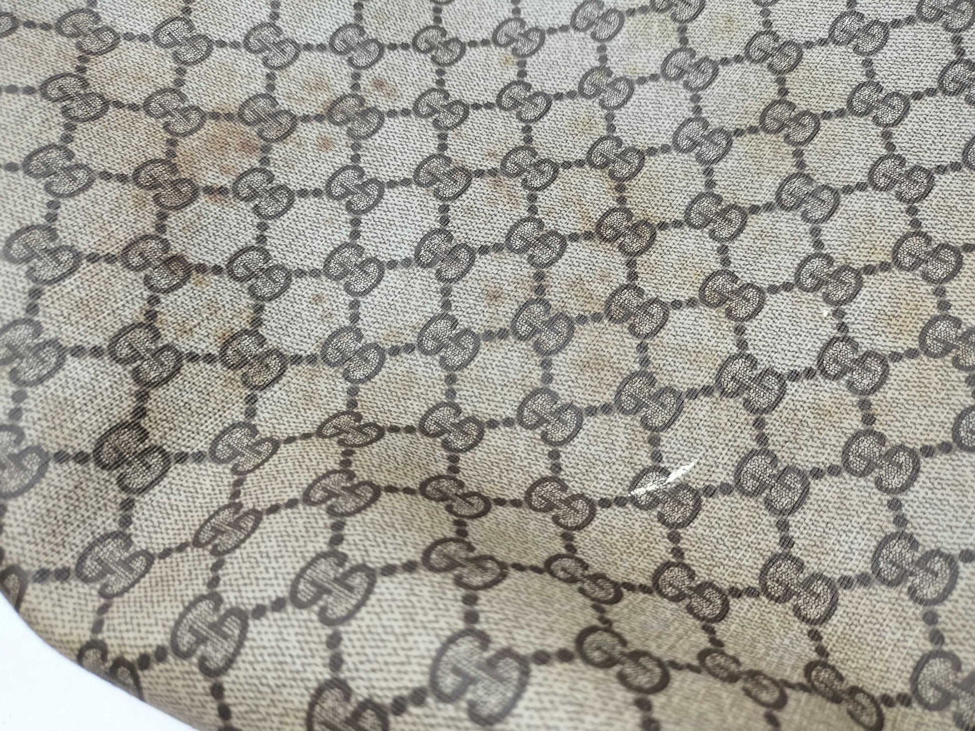 GUCCI 39.02003 GG Supreme PVC Old Sherry Tote Bag