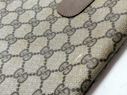 GUCCI 39.02003 GG Supreme PVC Old Sherry Tote Bag