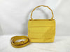 Salvatore Ferragamo Vara Canvas Handbag Yellow AU-21 6155