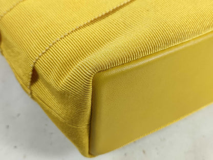 Salvatore Ferragamo Vara Canvas Handbag Yellow AU-21 6155