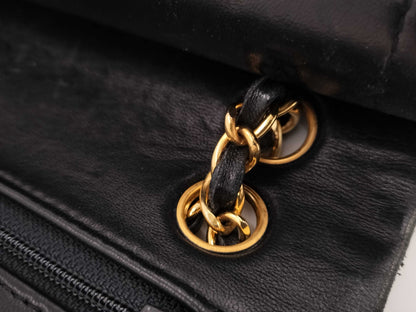 CHANEL Lambskin Matelasse 23 Double Flap Shoulder Bag, No. 16