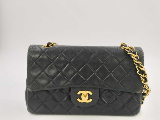 CHANEL Lambskin Matelasse 23 Double Flap Shoulder Bag, No. 16