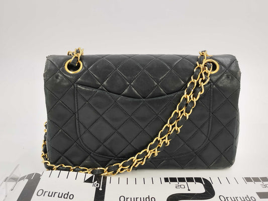 CHANEL Lambskin Matelasse 23 Double Flap Shoulder Bag, No. 16