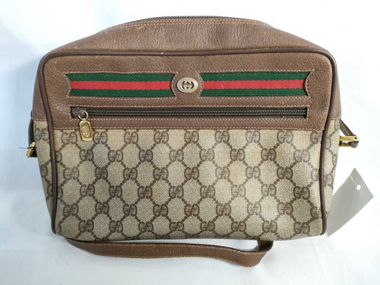 GUCCI GG Supreme Old Sherry Shoulder Bag
