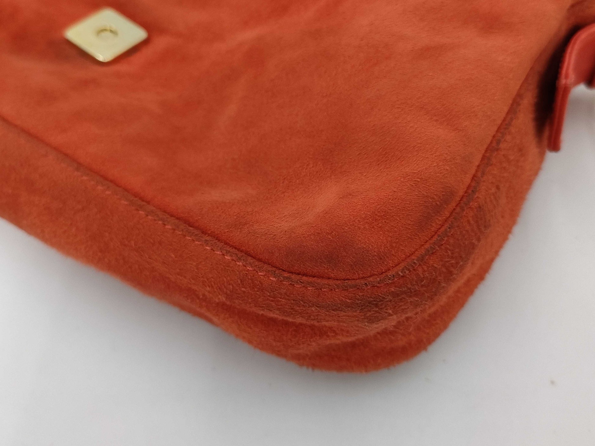 FENDI Mamma Suede One-Shoulder Shoulder Bag
