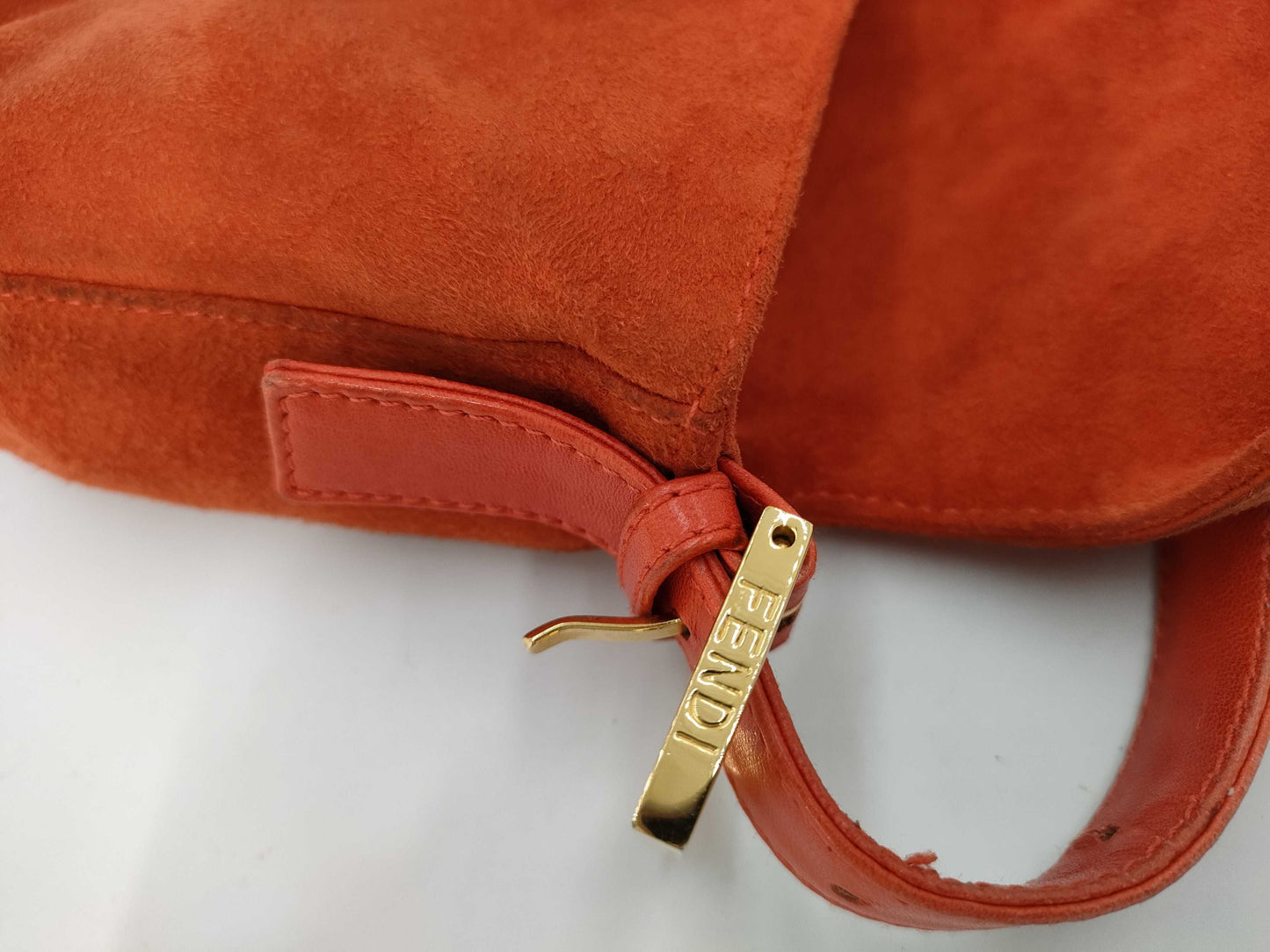FENDI Mamma Suede One-Shoulder Shoulder Bag