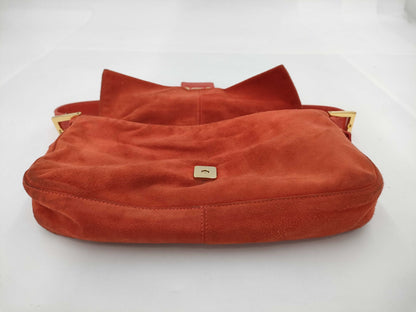 FENDI Mamma Suede One-Shoulder Shoulder Bag